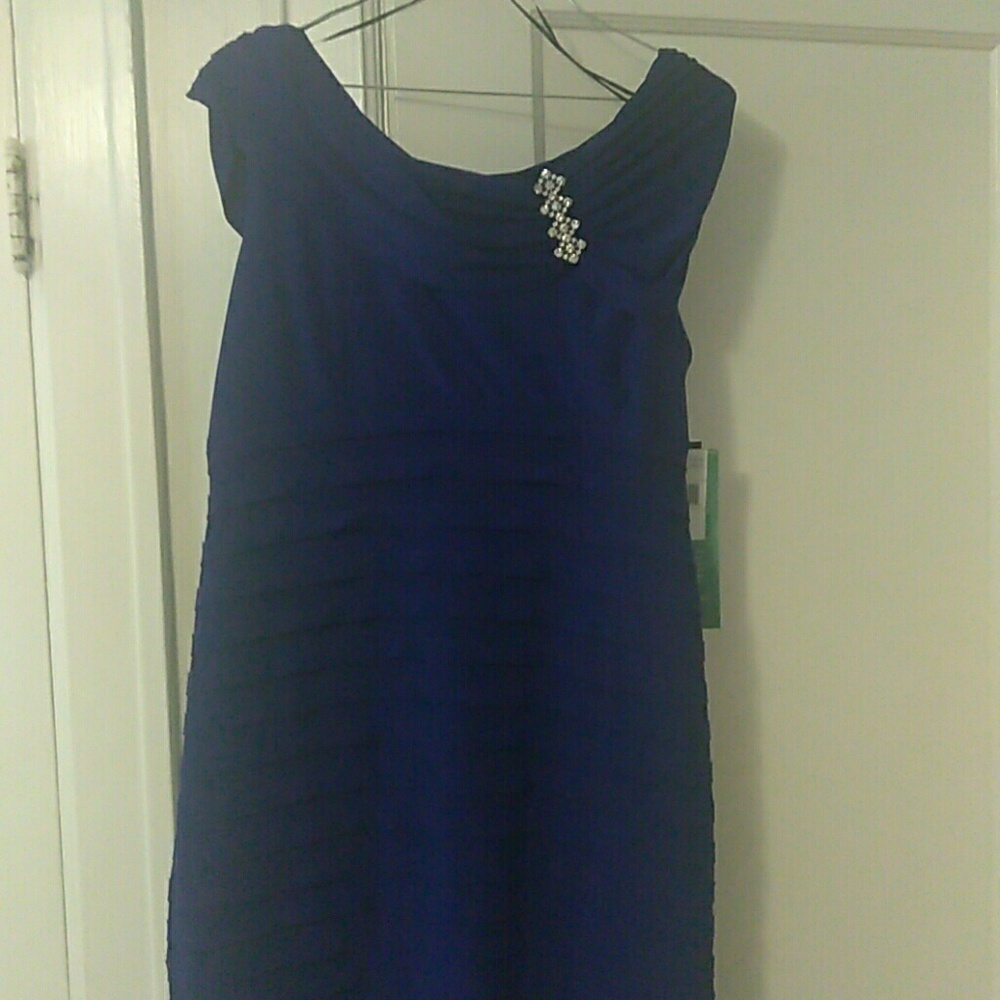 Blue cocktail dress